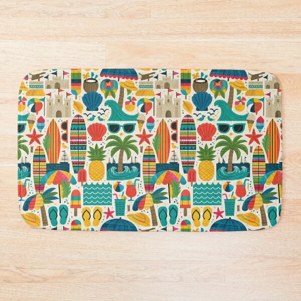 Item preview, Pineapples and Surfboards Tropical Art designed and sold by Piotrek0001.