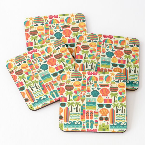 Item preview, Bright Yellow Sun and Beach Accessories designed and sold by Piotrek0001.
