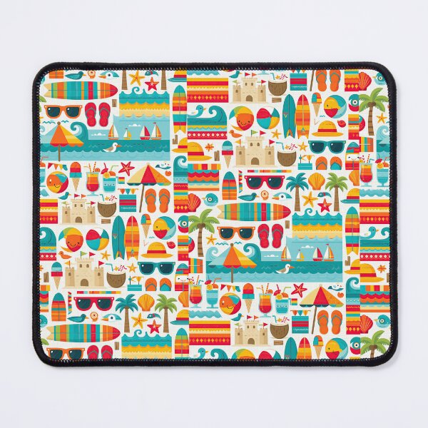 Item preview, Retro Coastal Surfboard and Palm Design designed and sold by Piotrek0001.