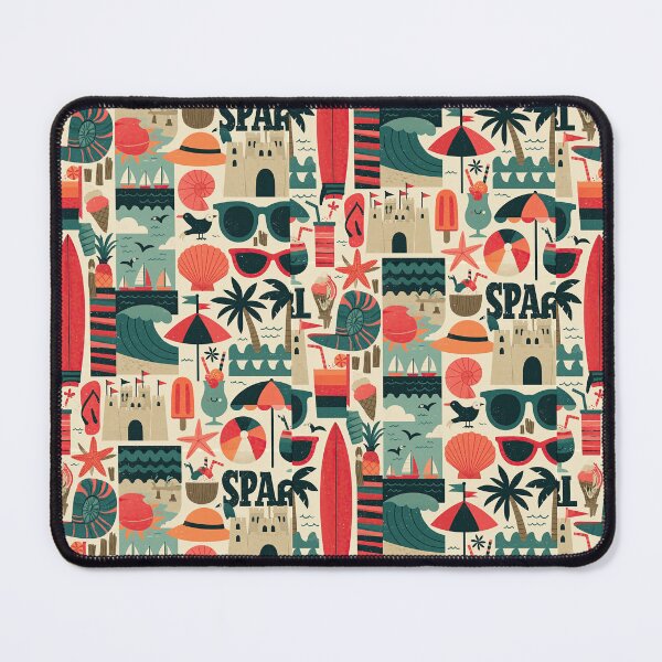 Item preview, Vintage Summer Beach Trip Seamless Texture designed and sold by Piotrek0001.