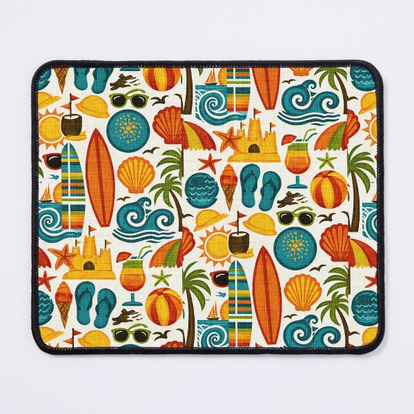 Item preview, Colorful Seashell and Starfish Summer Print designed and sold by Piotrek0001.