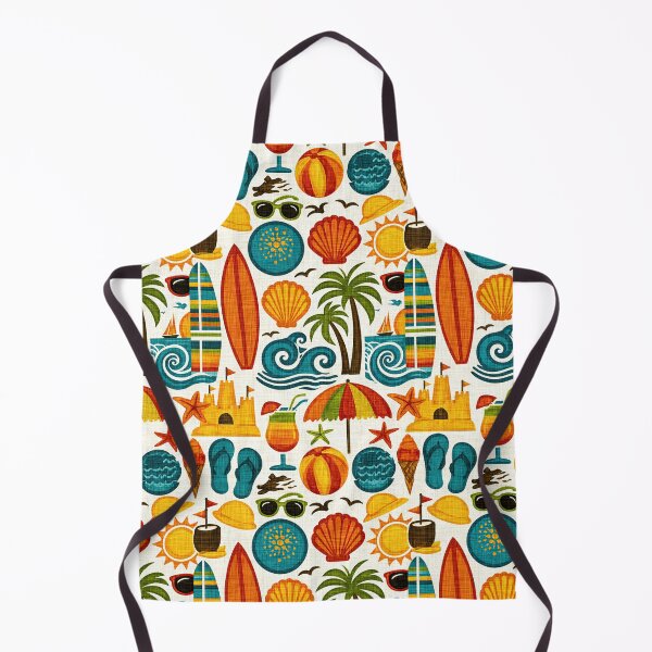 Item preview, Colorful Seashell and Starfish Summer Print designed and sold by Piotrek0001.