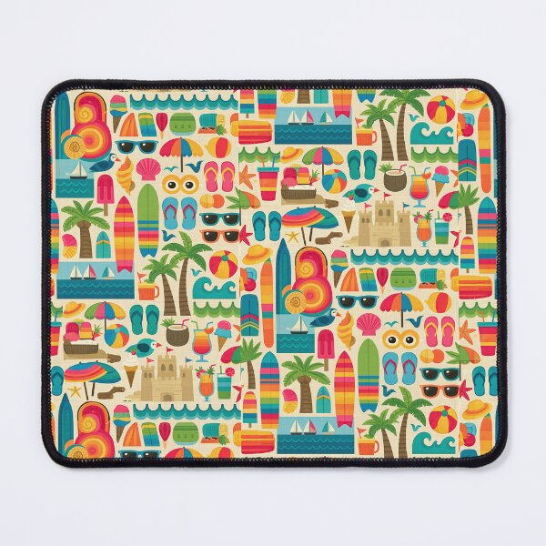 Item preview, Tropical Surf Paradise Mosaic Background designed and sold by Piotrek0001.