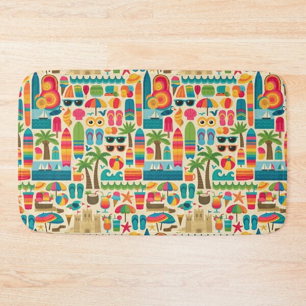 Item preview, Tropical Surf Paradise Mosaic Background designed and sold by Piotrek0001.