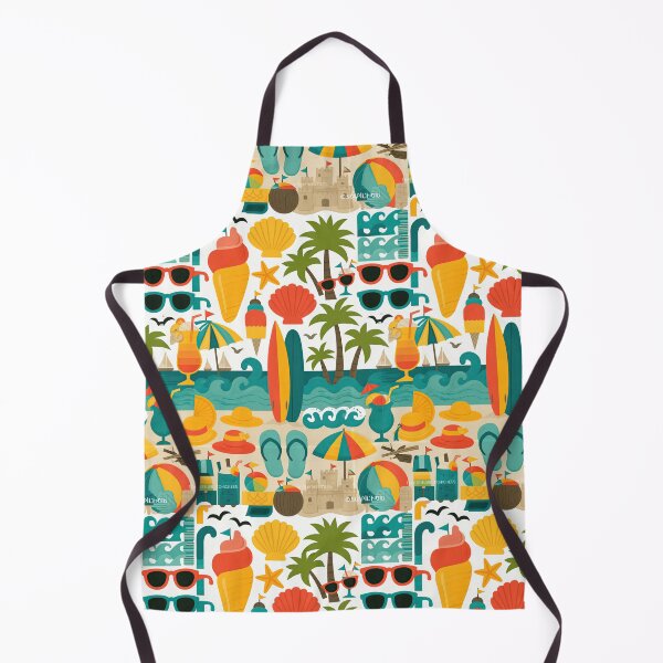 Item preview, Sunny Beach Resort Elements Pattern designed and sold by Piotrek0001.