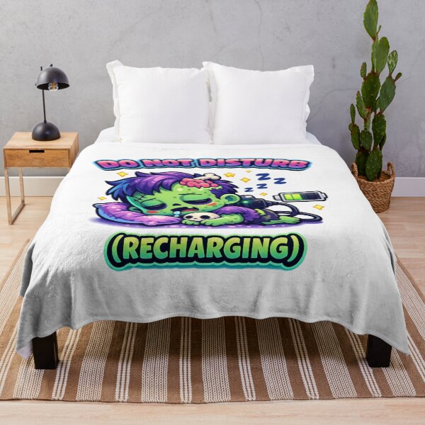 Item preview, Do Not Disturb Recharging Zombie Kawaii designed and sold by redsharkuk.