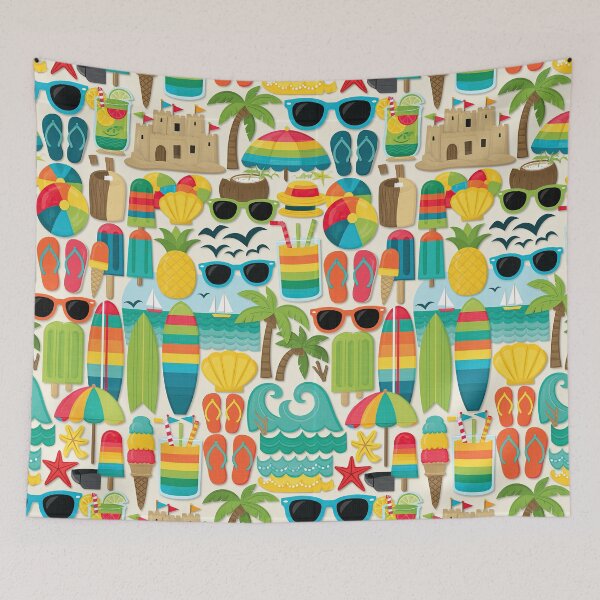 Item preview, Drawn Summer Vacation Doodle Art designed and sold by Piotrek0001.