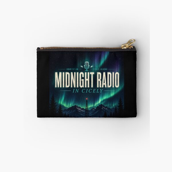 Item preview, Midnight Radio in Cicely Northern Lights Alaska Aesthetic Design designed and sold by astersgraphics.