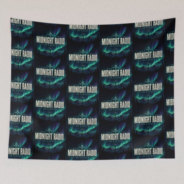 Item preview, Midnight Radio in Cicely Northern Lights Alaska Aesthetic Design designed and sold by astersgraphics.