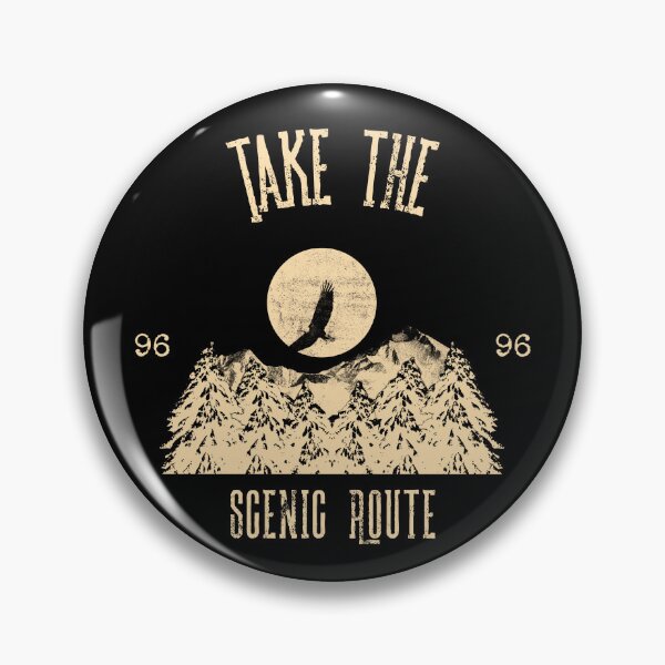 Item preview, Take the Scenic Route Vintage Eagle & Mountain Graphic designed and sold by AbulailArt.