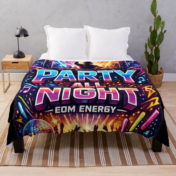 Item preview, Party All Night EDM Rave Energy designed and sold by  ZenRave Designs.