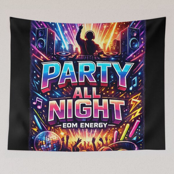 Item preview, Party All Night EDM Rave Energy designed and sold by  ZenRave Designs.