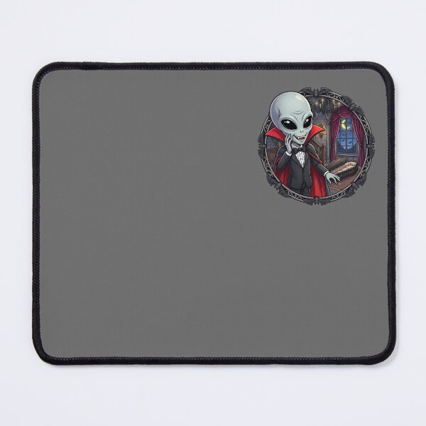 Item preview, Funny Grey Alien Vampire In Gothic Castle designed and sold by Sunkhung.