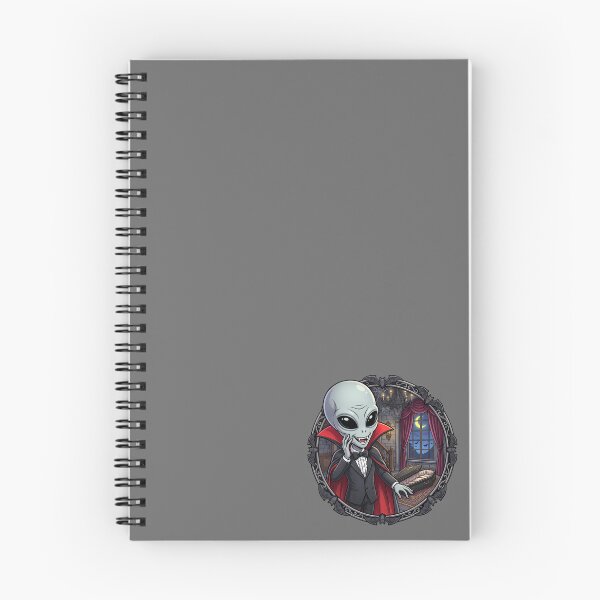 Item preview, Funny Grey Alien Vampire In Gothic Castle designed and sold by Sunkhung.