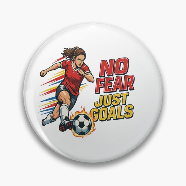 Item preview, Camiseta de fútbol "Sin miedo, solo goles" – Camiseta motivacional para jugadoras de fútbol femenino, diseño que empodera a la atleta femenina. designed and sold by Prime legend .
