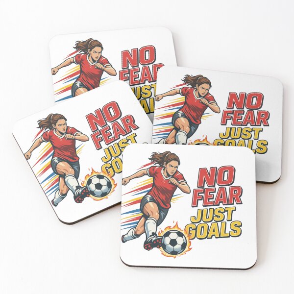 Item preview, No Fear Just Goals Soccer Shirt – Women’s Soccer Player Motivational T-Shirt, Female Athlete Empowerment Design designed and sold by Prime legend .