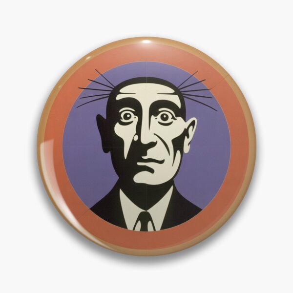 Item preview, Male Portrait in Black and White with Ochre Circles designed and sold by RAISC.