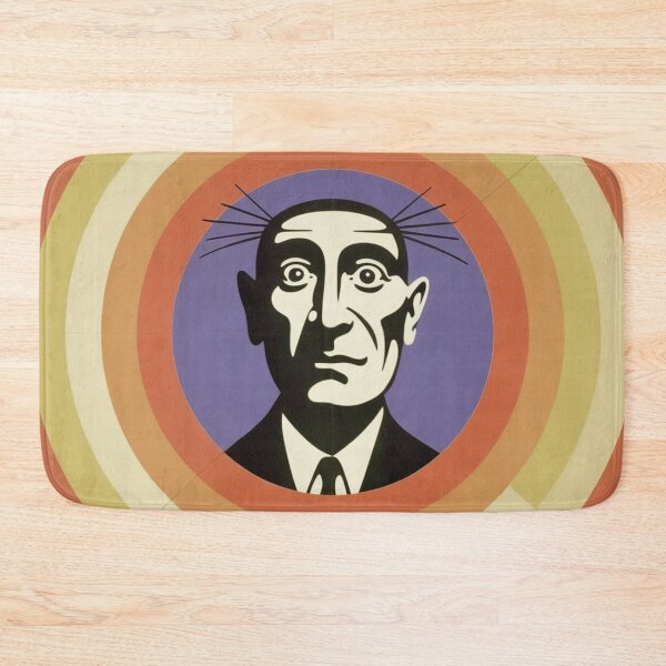 Item preview, Male Portrait in Black and White with Ochre Circles designed and sold by RAISC.