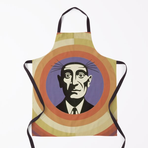 Item preview, Male Portrait in Black and White with Ochre Circles designed and sold by RAISC.
