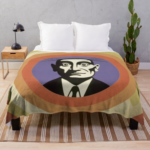 Item preview, Male Portrait in Black and White with Ochre Circles designed and sold by RAISC.