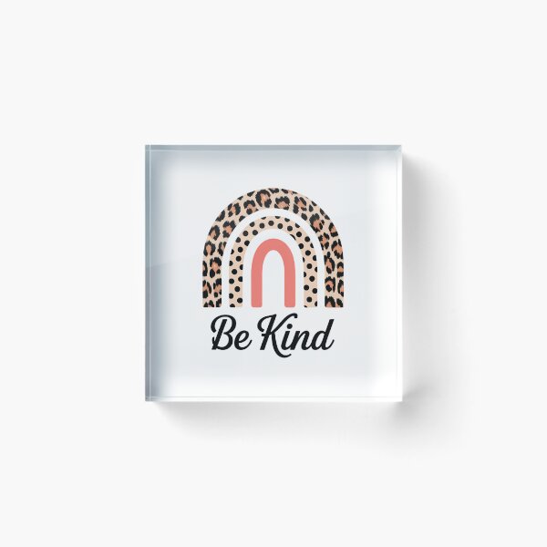 Item preview, Be Kind Leopard Rainbow Kindness Inspirational Girls  designed and sold by SapfireStuArt.