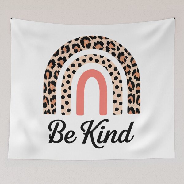 Item preview, Be Kind Leopard Rainbow Kindness Inspirational Girls  designed and sold by SapfireStuArt.
