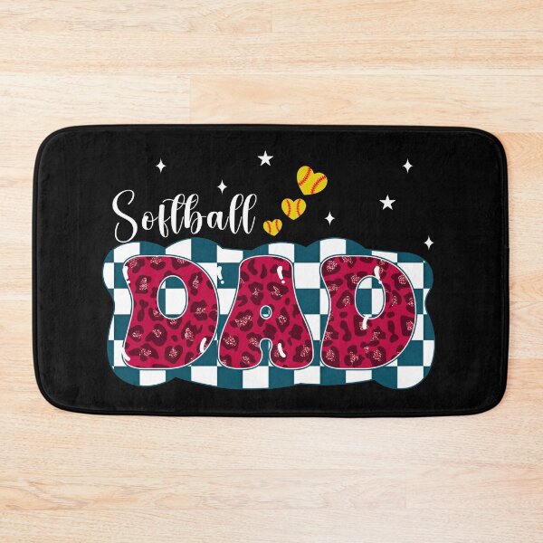 Item preview, Cute Softball Dad Checkerboard Leopard Tee designed and sold by LarryMBrown.