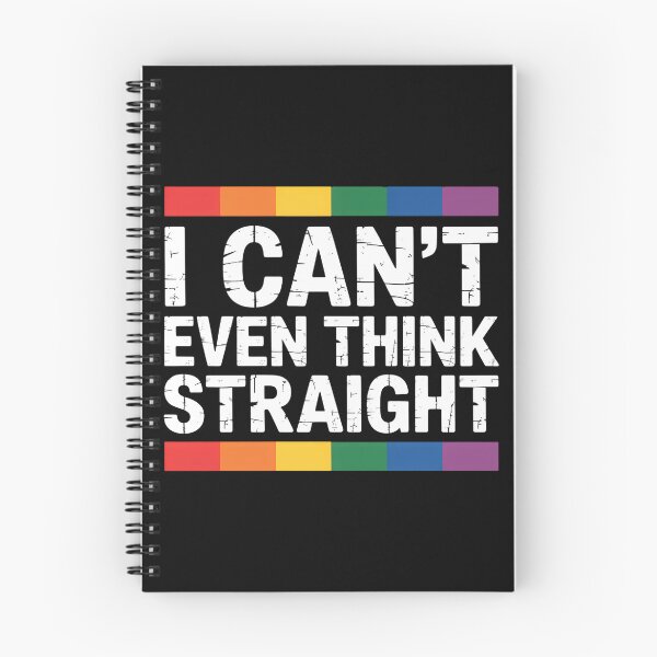Item preview, Cant Even Think Straight Gay Pride Rainbow LGBT designed and sold by SapfireStuArt.