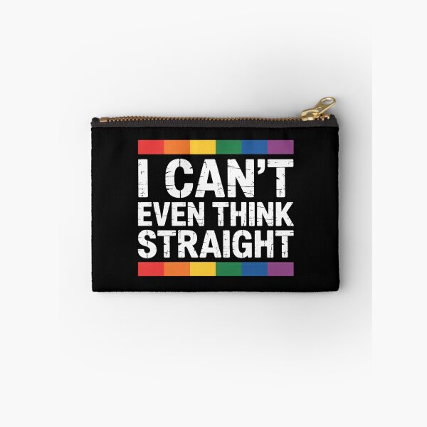Item preview, Cant Even Think Straight Gay Pride Rainbow LGBT designed and sold by SapfireStuArt.