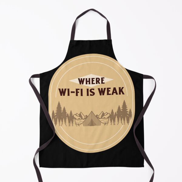 Item preview, Where Wi-Fi Is Weak - Vintage Outdoor Camping Badge designed and sold by AbulailArt.