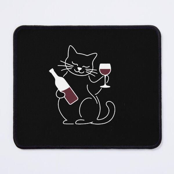 Item preview, Cat and Wine Lover designed and sold by SapfireStuArt.