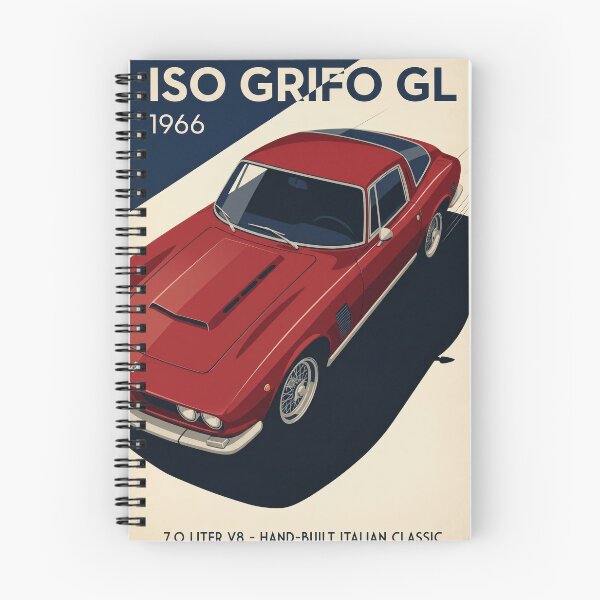 Item preview, 1966 ISO Grifo GL 7.0 Liter V8 Poster - Italian Exotic Muscle Car Art designed and sold by Gaviani Design Studio.