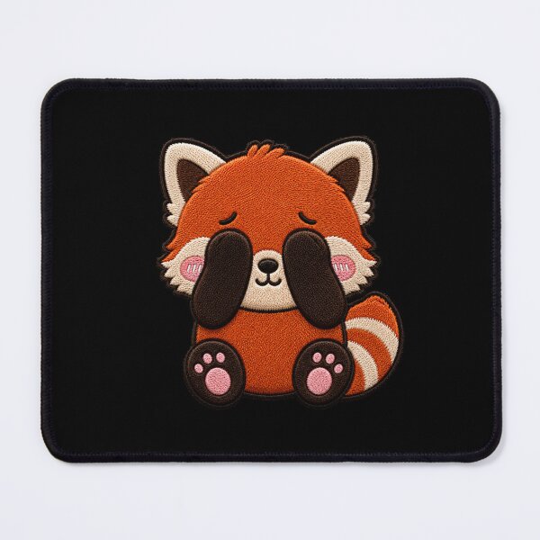 Item preview, Luxury Kawaii Red Panda Embroidery Patch | Cute Chibi Animal designed and sold by ColorSplash123.