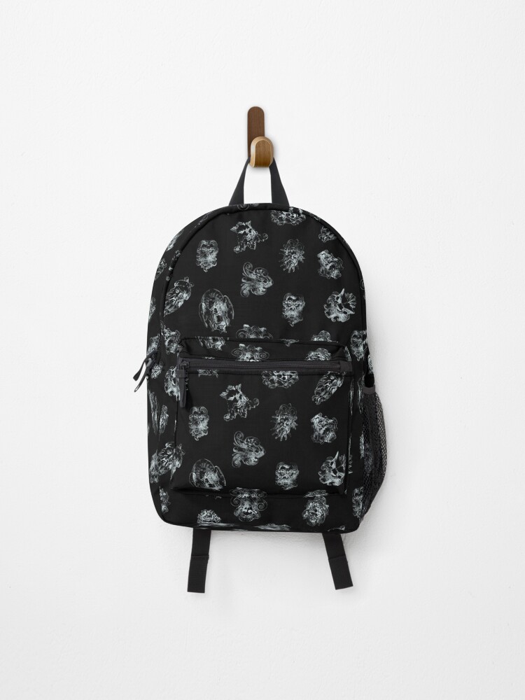 Thumbnail 1 of 3, Backpack, Gothic Mask Pattern Design designed and sold by Derailed-Drips.