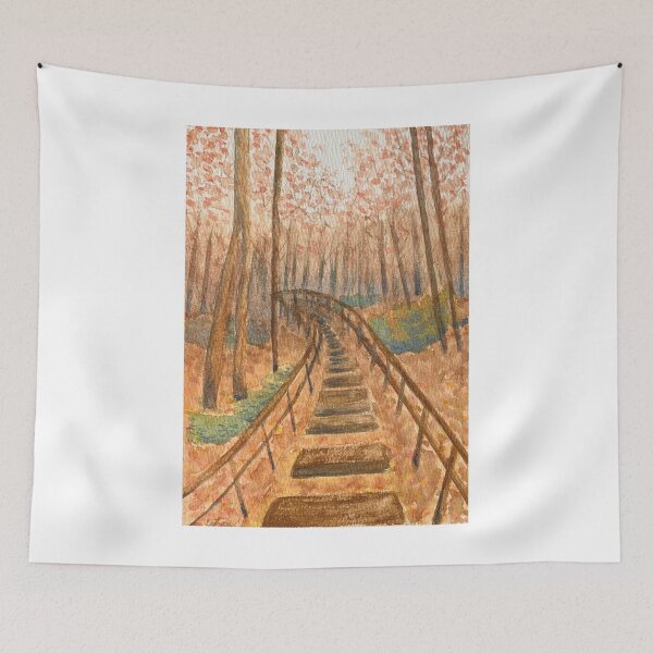 Item preview, The Golden Woodland Path into the Quiet Autumn designed and sold by MiniRadiance.