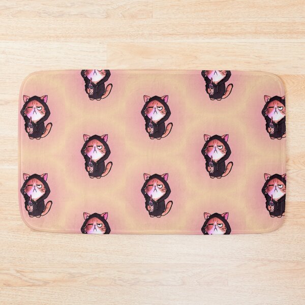 Item preview, Grumpy Cat Bubble Tea Cat Hoodie Boba Aesthetic Kawaii designed and sold by AstronautMerch.