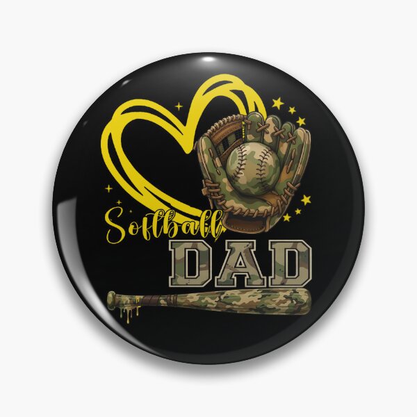 Item preview, Camo Glove Softball Dad Game Day Tee designed and sold by LarryMBrown.