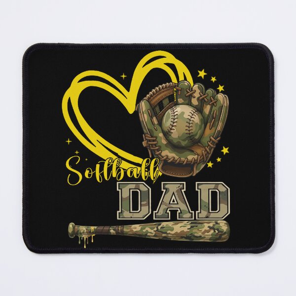Item preview, Camo Glove Softball Dad Game Day Tee designed and sold by LarryMBrown.