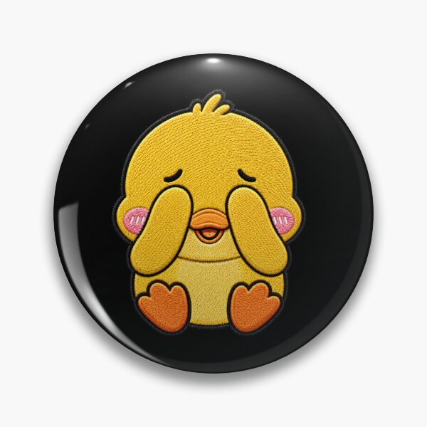 Item preview, Cute Chibi Duck Embroidery Patch | Kawaii Baby Duck Design designed and sold by ColorSplash123.
