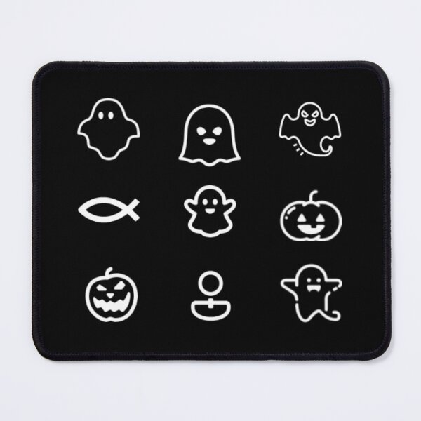 Item preview, Boo Spirit Airlines – Minimal Ghost & Pumpkin Sticker Set designed and sold by Yasmine Mohammed.