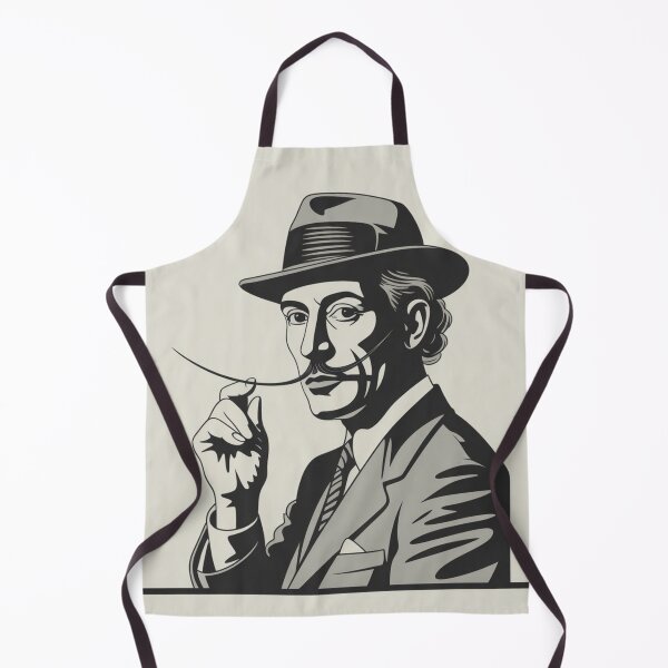 Item preview, Surrealist Portrait in Black and White with Hat and Mustache designed and sold by RAISC.