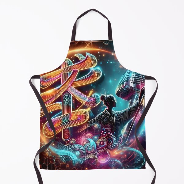 Item preview, Neon Music Kanji Vibes designed and sold by AI-Only Creations.