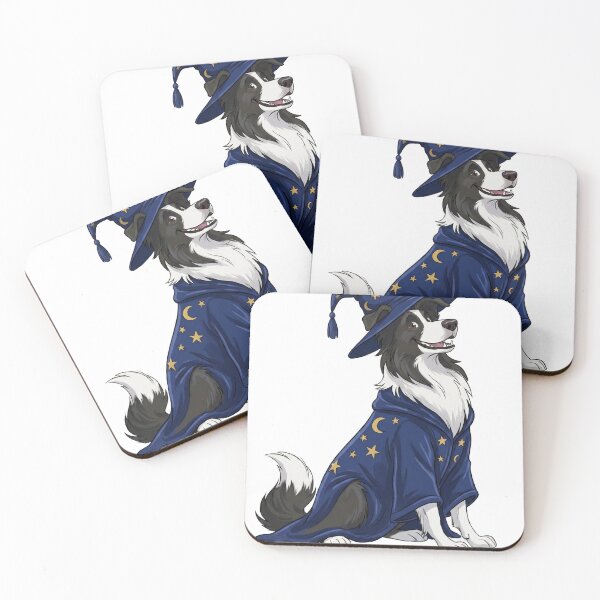 Item preview, Wizard Border Collie dog illustration designed and sold by Vitali Bogomazov.