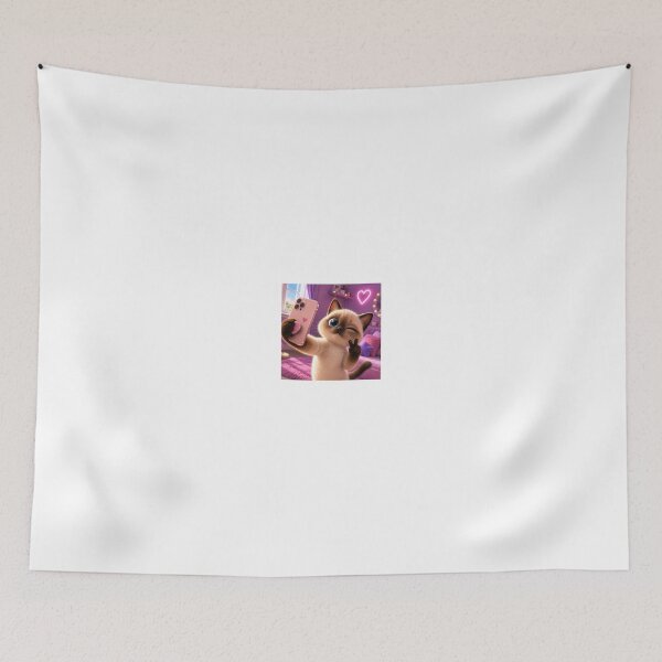 Item preview, Cute Selfie Cat Pink Aesthetic designed and sold by LovelyCatGalaxy.
