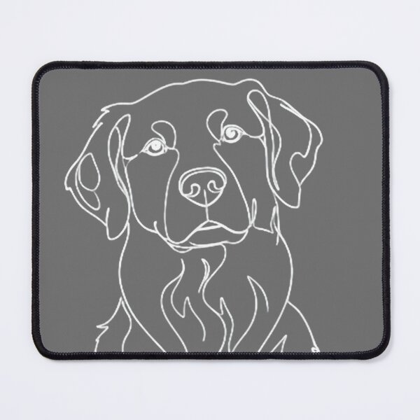 Item preview, Minimalist Golden Retriever Continuous Line Art For Dark designed and sold by ASMAR B.
