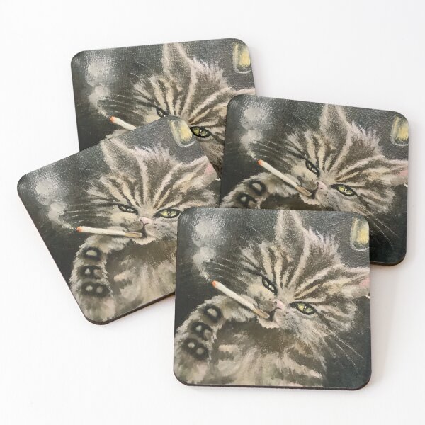 Item preview, Badass Kitty  designed and sold by Leila Winslade Art.