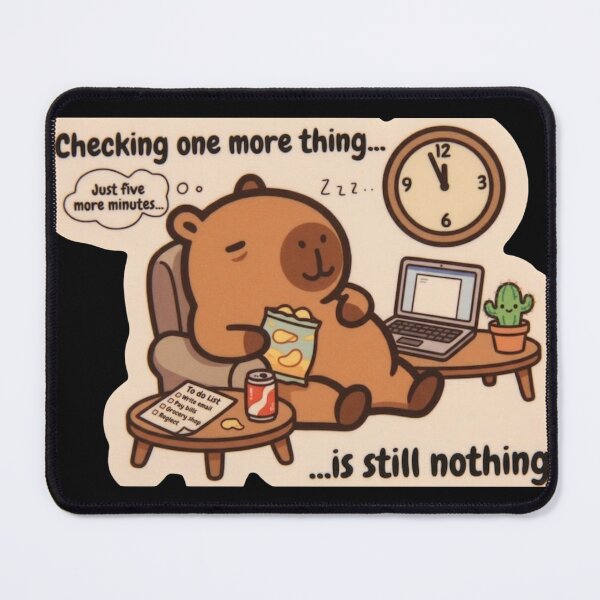 Item preview, Nap Time Bear Procrastination designed and sold by sanorastyle.