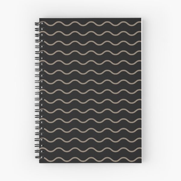 Item preview, Black And Taupe Waves Pattern designed and sold by pattern-archive.