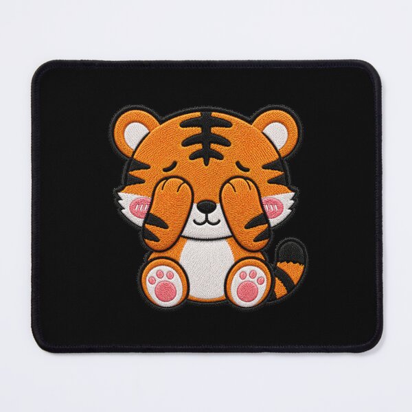 Item preview, Kawaii Baby Tiger Embroidery Patch | Cute Chibi Tiger designed and sold by ColorSplash123.