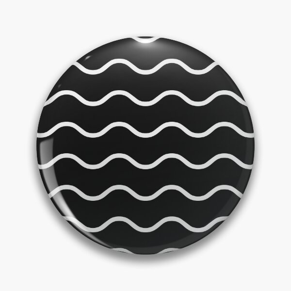 Item preview, Black And White Waves Pattern designed and sold by pattern-archive.